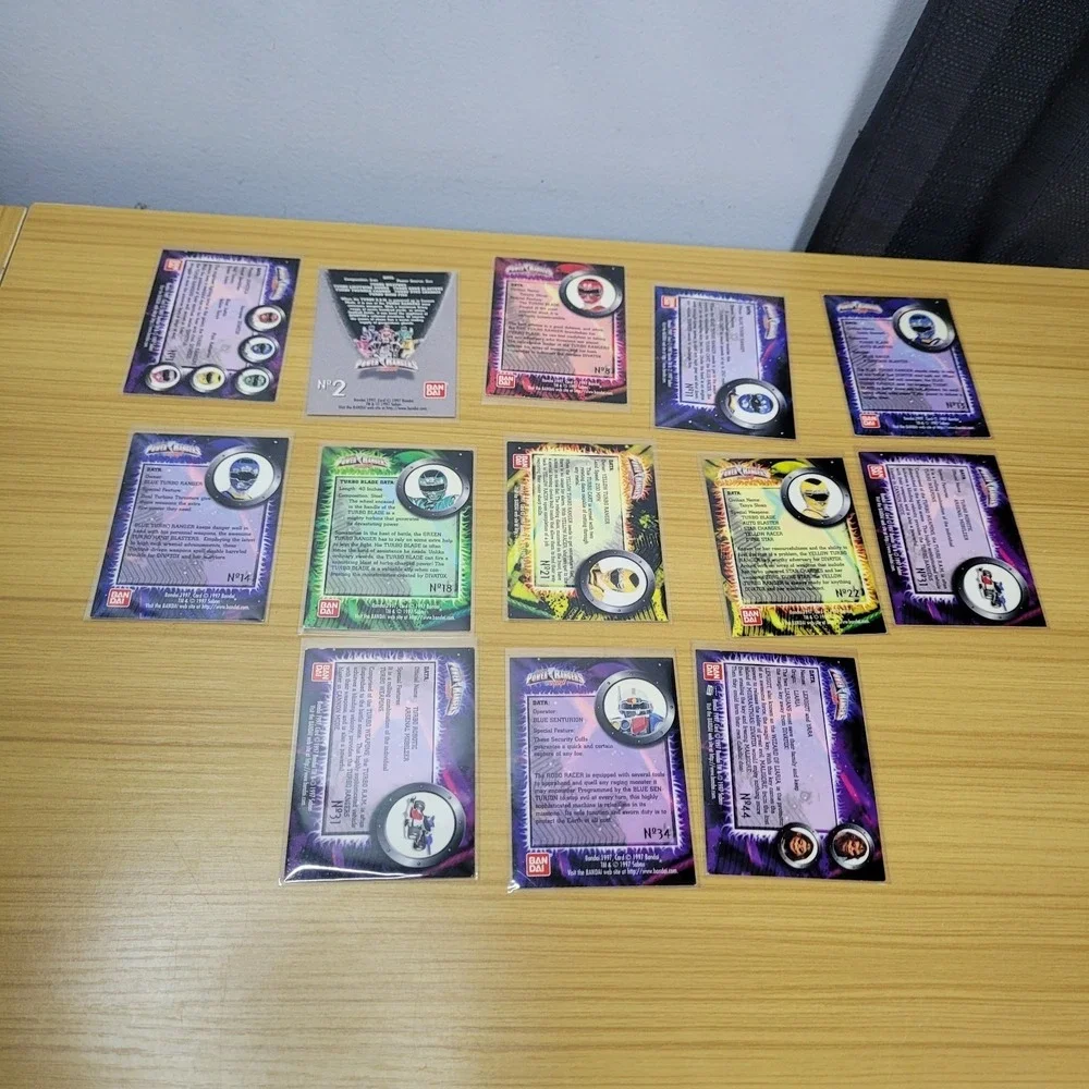 Vintage Power Rangers Turbo Trading Card Lot of 13 Bandai 1997